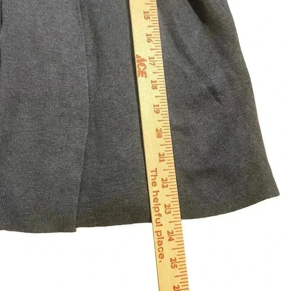 J. Jill Relaxed Sweater Blazer Open Cardigan Charcoal Gray Size Large Career - Picture 5 of 6